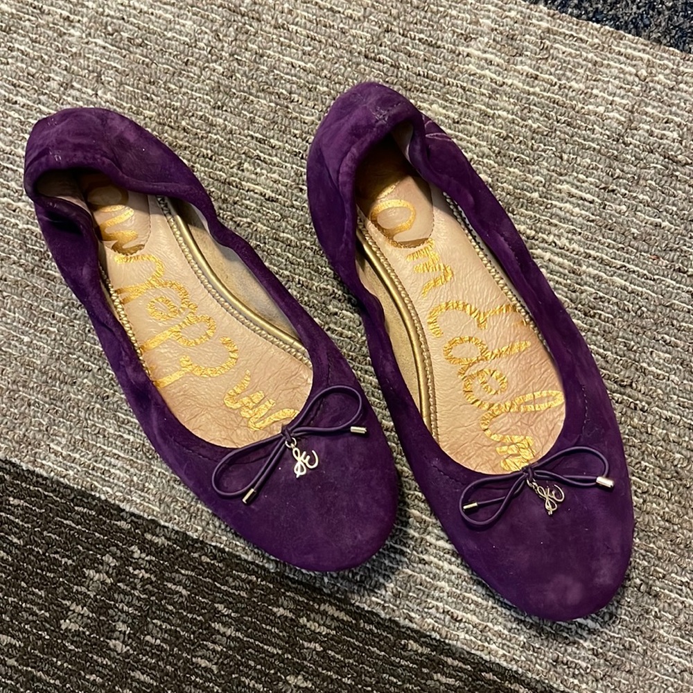 Sam Edelman Felicia Ballet Flat | Purple Suede | SZ 8.5
